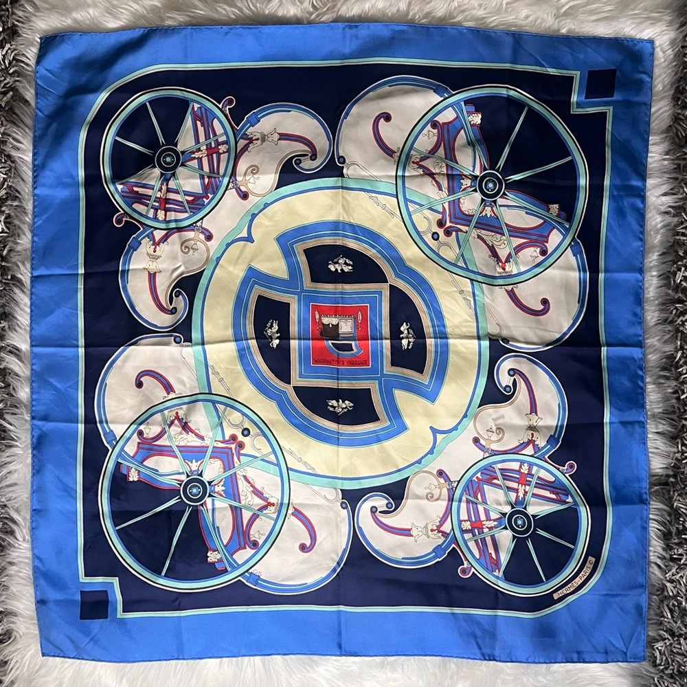 Hermes Washington’s Carriage Square Silk Scarf